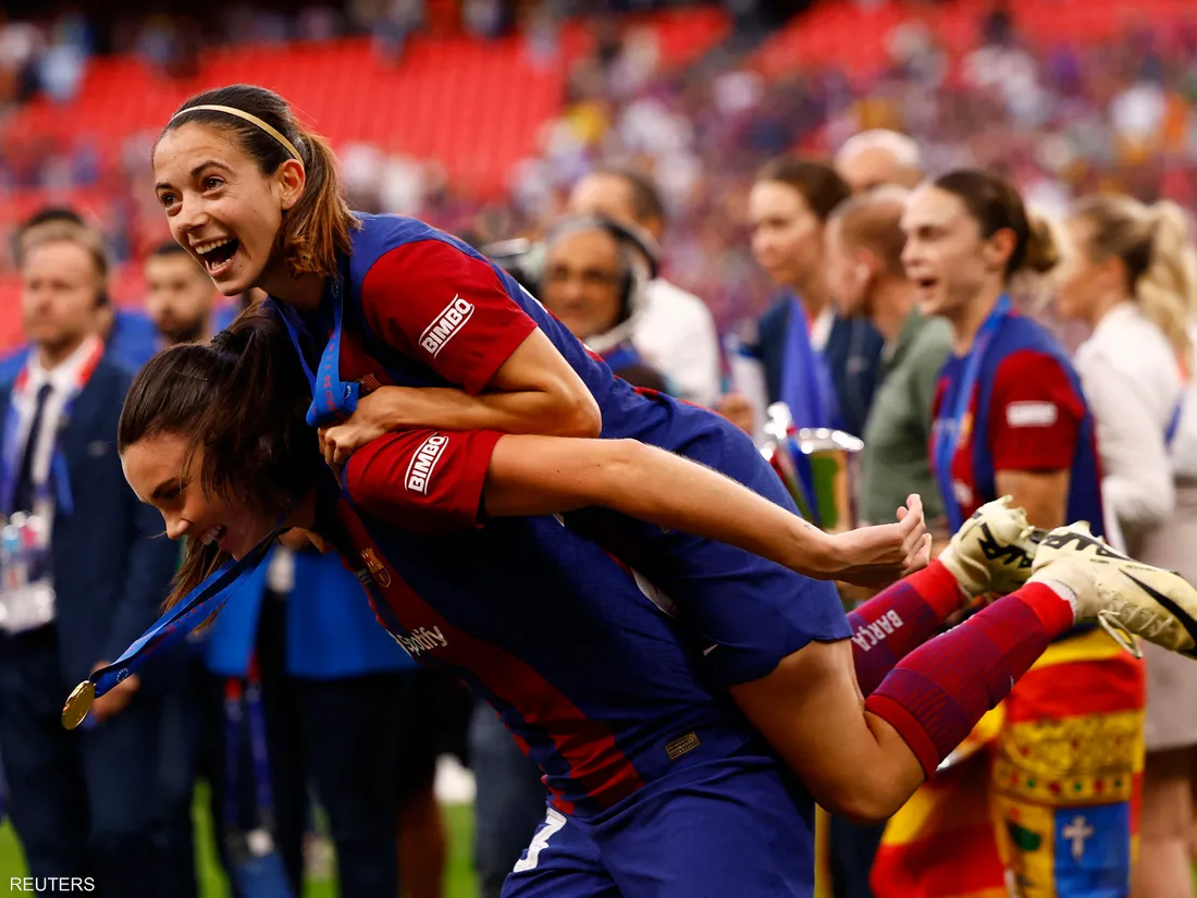 Barcelona wins the Women's Champions League title for the third time.